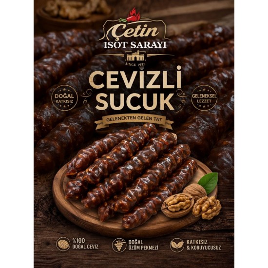 Cevizli Sucuk - Ev Yapımı  1 kg